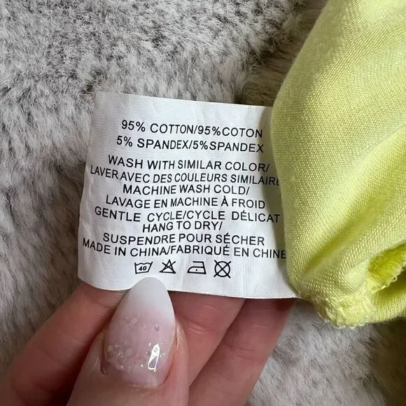 Zyia Active Top Womens Size Medium Open Back Namaste Long Sleeve Yellow - Picture 6 of 8